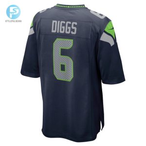 Mens Seattle Seahawks Quandre Diggs Nike College Navy Game Jersey stylepulseusa 1 2