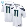 Mens Seattle Seahawks Jaxon Smithnjigba Nike White Away Game Jersey stylepulseusa 1