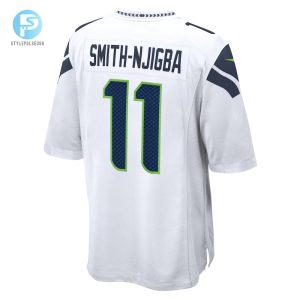 Mens Seattle Seahawks Jaxon Smithnjigba Nike White Away Game Jersey stylepulseusa 1 2