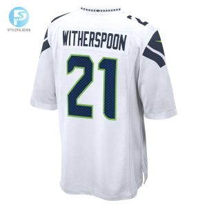 Mens Seattle Seahawks Devon Witherspoon Nike White Away Game Jersey stylepulseusa 1 2