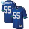 Mens Seattle Seahawks Brian Bosworth Mitchell Ness Royal Legacy Replica Jersey stylepulseusa 1