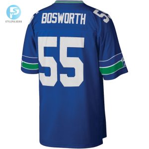 Mens Seattle Seahawks Brian Bosworth Mitchell Ness Royal Legacy Replica Jersey stylepulseusa 1 2