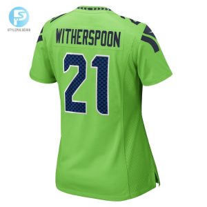 Womens Seattle Seahawks Devon Witherspoon Nike Neon Green Game Jersey stylepulseusa 1 2