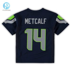 Preschool Seattle Seahawks Dk Metcalf Navy Replica Player Jersey stylepulseusa 1 2