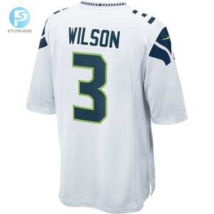 Youth Seattle Seahawks Russell Wilson Nike White Game Jersey stylepulseusa 1 2