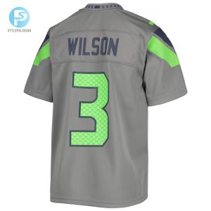 Youth Seattle Seahawks Russell Wilson Nike Gray Inverted Team Game Jersey stylepulseusa 1 2