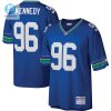 Mens Seattle Seahawks Cortez Kennedy Mitchell Ness Royal Legacy Replica Jersey stylepulseusa 1