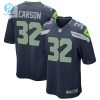 Mens Seattle Seahawks Chris Carson Nike Navy Game Player Jersey stylepulseusa 1