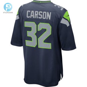 Mens Seattle Seahawks Chris Carson Nike Navy Game Player Jersey stylepulseusa 1 2