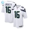 Mens Seattle Seahawks Tyler Lockett Nike White Game Jersey stylepulseusa 1