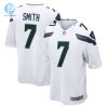 Mens Seattle Seahawks Geno Smith Nike White Game Player Jersey stylepulseusa 1