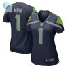 Womens Seattle Seahawks Number 1 Mom Nike College Navy Game Jersey stylepulseusa 1