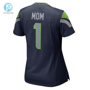 Womens Seattle Seahawks Number 1 Mom Nike College Navy Game Jersey stylepulseusa 1 2