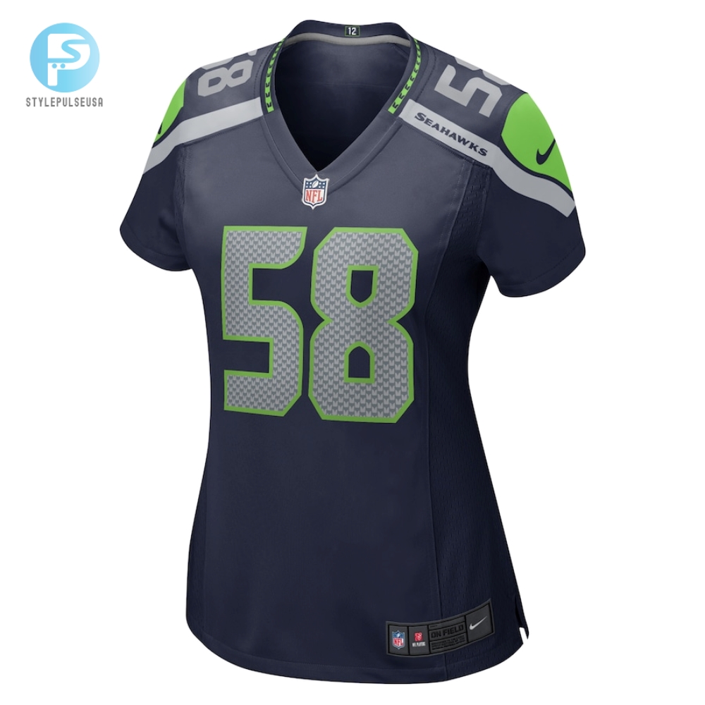 Womens Seattle Seahawks Derick Hall Nike College Navy Game Jersey 