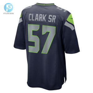 Mens Seattle Seahawks Frank Clark Nike College Navy Game Jersey stylepulseusa 1 2