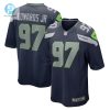 Mens Seattle Seahawks Mario Edwards Jr. Nike College Navy Game Jersey stylepulseusa 1