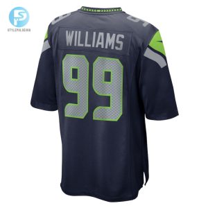 Mens Seattle Seahawks Leonard Williams Nike College Navy Game Jersey stylepulseusa 1 2