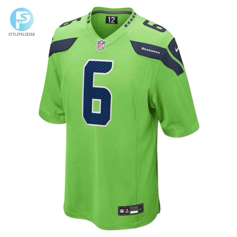 Mens Seattle Seahawks Quandre Diggs Nike Neon Green Game Jersey 
