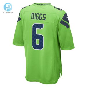 Mens Seattle Seahawks Quandre Diggs Nike Neon Green Game Jersey stylepulseusa 1 2