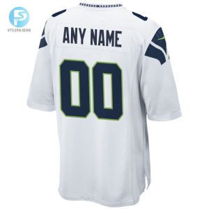 Mens Seattle Seahawks Nike White Custom Game Jersey stylepulseusa 1 5