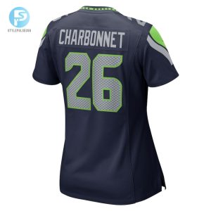 Womens Seattle Seahawks Zach Charbonnet Nike College Navy Game Jersey stylepulseusa 1 2