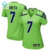 Womens Seattle Seahawks Geno Smith Nike Neon Green Game Jersey stylepulseusa 1