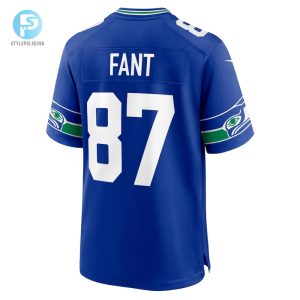 Mens Seattle Seahawks Noah Fant Nike Royal Throwback Player Game Jersey stylepulseusa 1 2