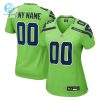 Womens Seattle Seahawks Nike Neon Green Alternate Custom Game Jersey stylepulseusa 1