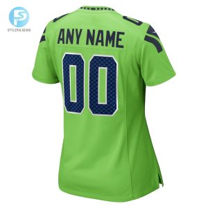 Womens Seattle Seahawks Nike Neon Green Alternate Custom Game Jersey stylepulseusa 1 2