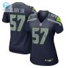 Womens Seattle Seahawks Frank Clark Nike College Navy Game Jersey stylepulseusa 1