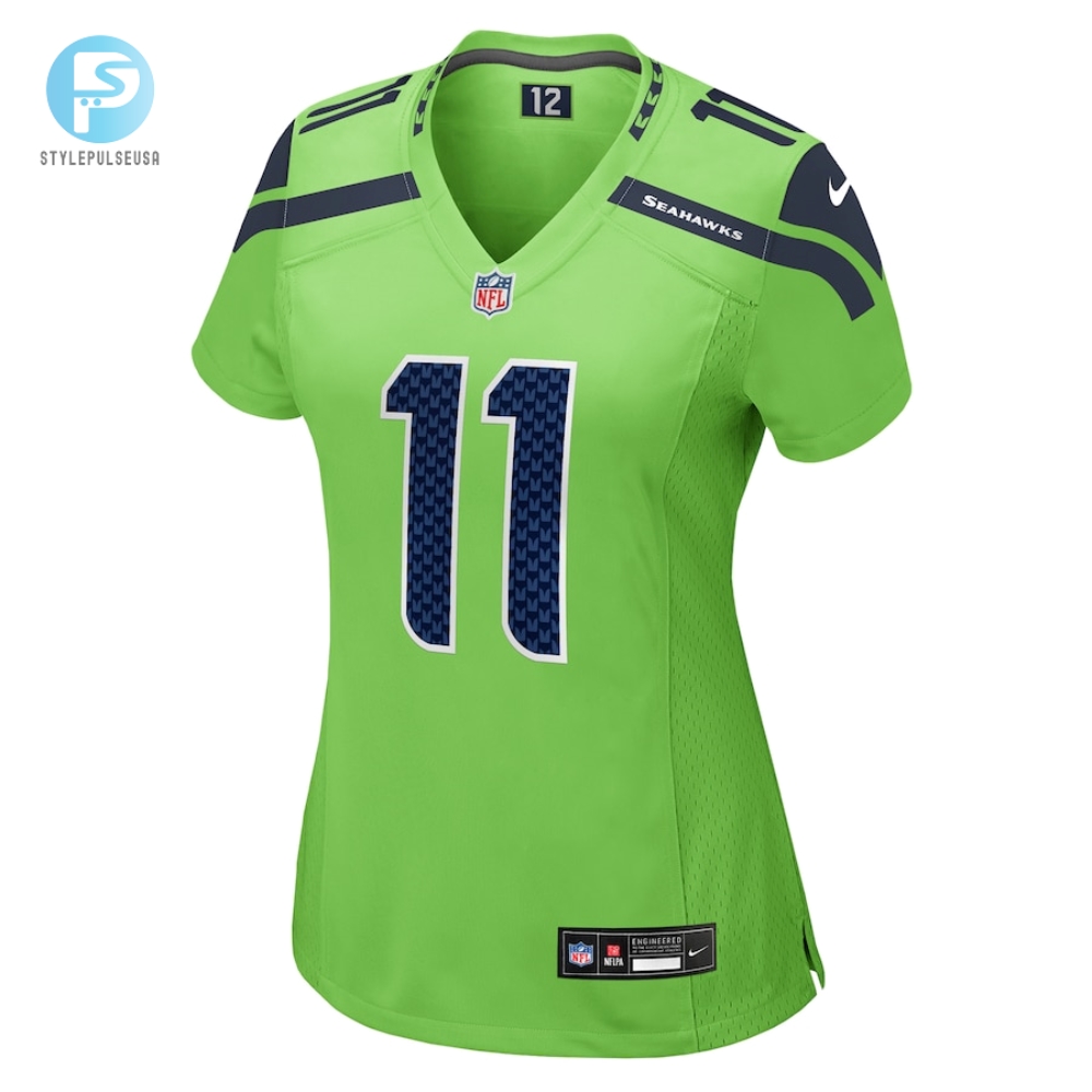 Womens Seattle Seahawks Jaxon Smithnjigba Nike Neon Green Game Jersey 