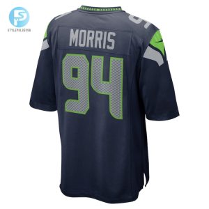 Mens Seattle Seahawks Mike Morris Nike College Navy Game Jersey stylepulseusa 1 2