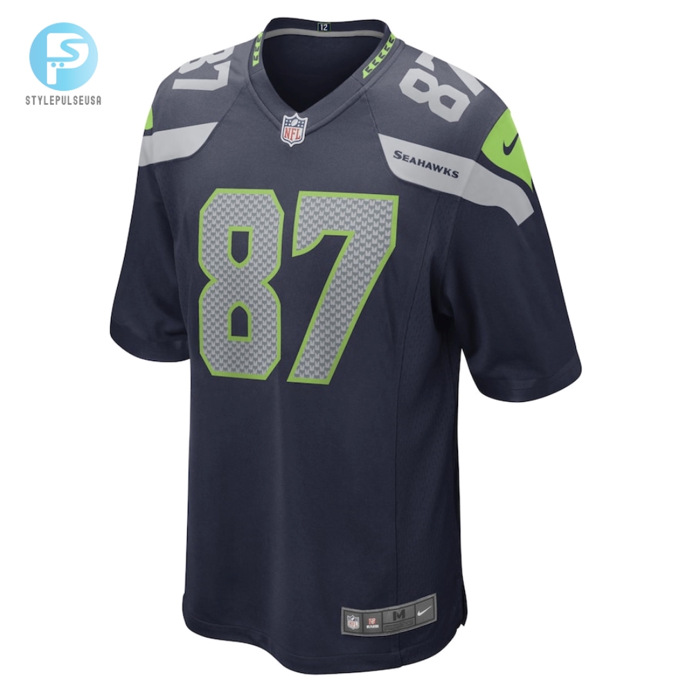 Mens Seattle Seahawks Noah Fant Nike College Navy Game Player Jersey 