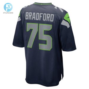 Mens Seattle Seahawks Anthony Bradford Nike College Navy Team Game Jersey stylepulseusa 1 2