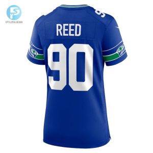 Womens Seattle Seahawks Jarran Reed Nike Royal Throwback Player Game Jersey stylepulseusa 1 2