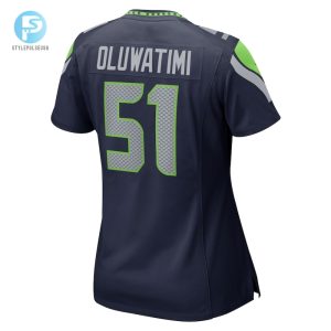 Womens Seattle Seahawks Olusegun Oluwatimi Nike College Navy Game Jersey stylepulseusa 1 2