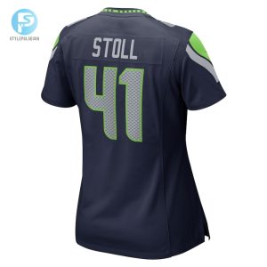 Womens Seattle Seahawks Chris Stoll Nike College Navy Game Jersey stylepulseusa 1 2