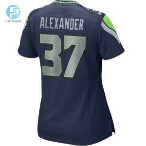 Womens Seattle Seahawks Shaun Alexander Nike College Navy Game Retired Player Jersey stylepulseusa 1 2