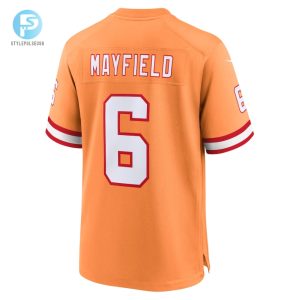 Mens Tampa Bay Buccaneers Baker Mayfield Nike Orange Throwback Game Jersey stylepulseusa 1 2