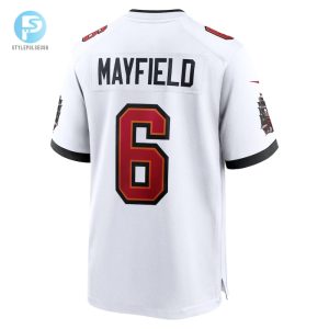 Mens Tampa Bay Buccaneers Baker Mayfield Nike White Away Game Jersey stylepulseusa 1 2