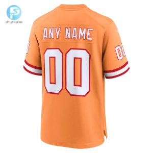 Mens Tampa Bay Buccaneers Nike Orange Custom Throwback Game Jersey stylepulseusa 1 2