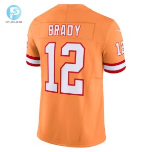 Mens Tampa Bay Buccaneers Tom Brady Nike Orange Vapor F.U.S.E. Limited Jersey stylepulseusa 1 2