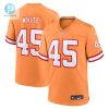 Mens Tampa Bay Buccaneers Devin White Nike Orange Throwback Game Jersey stylepulseusa 1