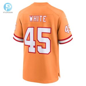 Mens Tampa Bay Buccaneers Devin White Nike Orange Throwback Game Jersey stylepulseusa 1 2