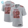 Mens Tampa Bay Buccaneers Tom Brady Nike Gray Atmosphere Fashion Game Jersey stylepulseusa 1