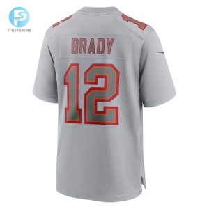 Mens Tampa Bay Buccaneers Tom Brady Nike Gray Atmosphere Fashion Game Jersey stylepulseusa 1 2