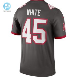 Mens Tampa Bay Buccaneers Devin White Nike Pewter Alternate Legend Jersey stylepulseusa 1 2