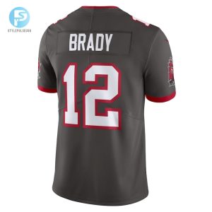 Mens Tampa Bay Buccaneers Tom Brady Nike Pewter Alternate Vapor Untouchable Limited Jersey stylepulseusa 1 2