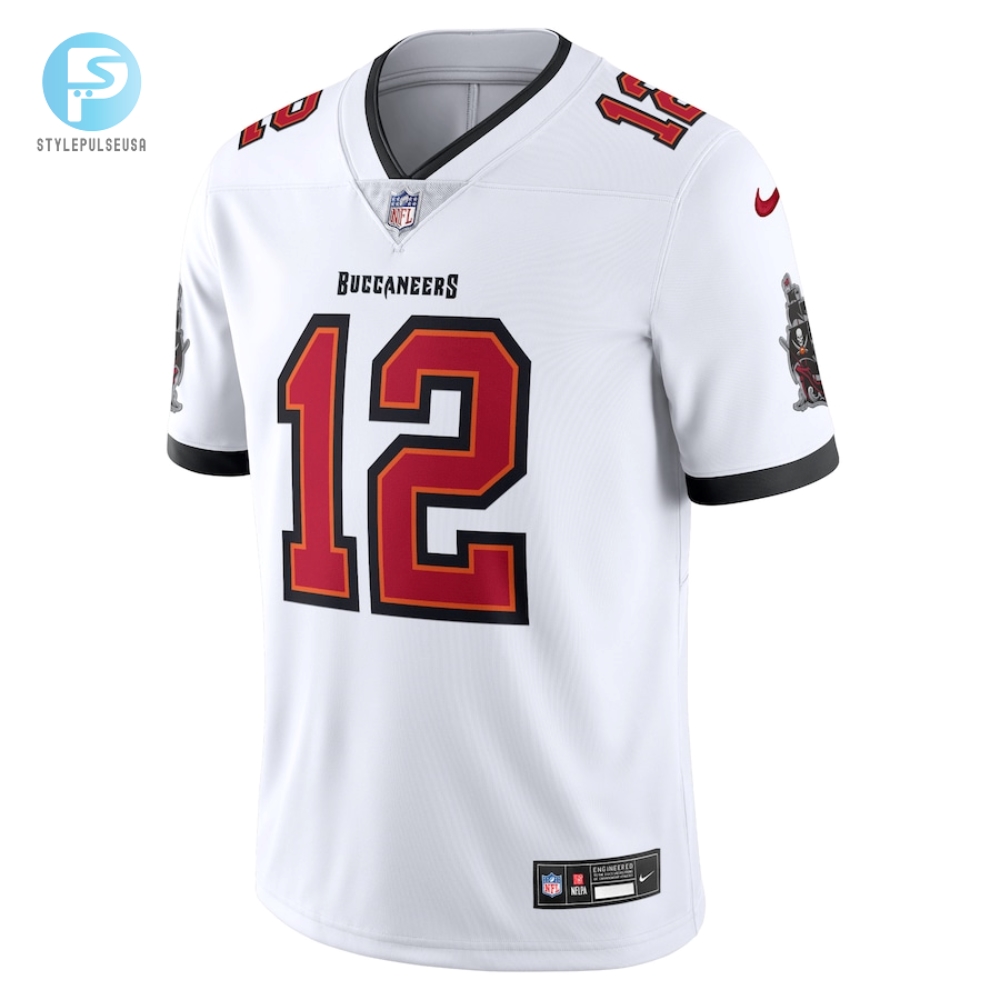 Mens Tampa Bay Buccaneers Tom Brady Nike White Vapor Untouchable Limited Jersey 