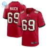 Mens Tampa Bay Buccaneers Cody Mauch Nike Red Game Jersey stylepulseusa 1